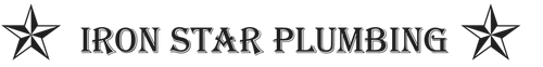 Iron Star Plumbing logo with stars on either side of text.