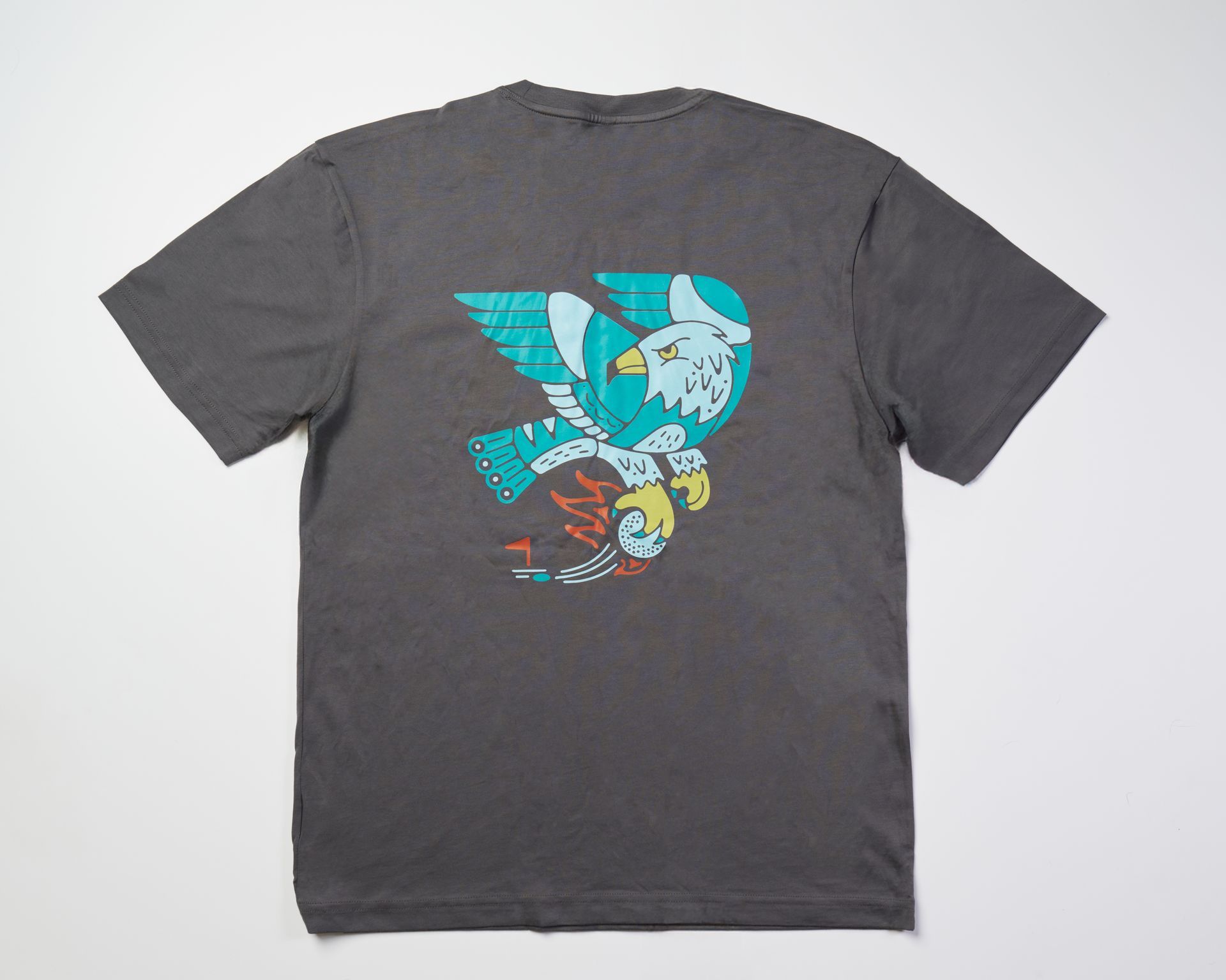 Golfer Guild SUPIMA® cotton Hawk-in-One tee with golfing animal hawk artwork by Zaine Vaun