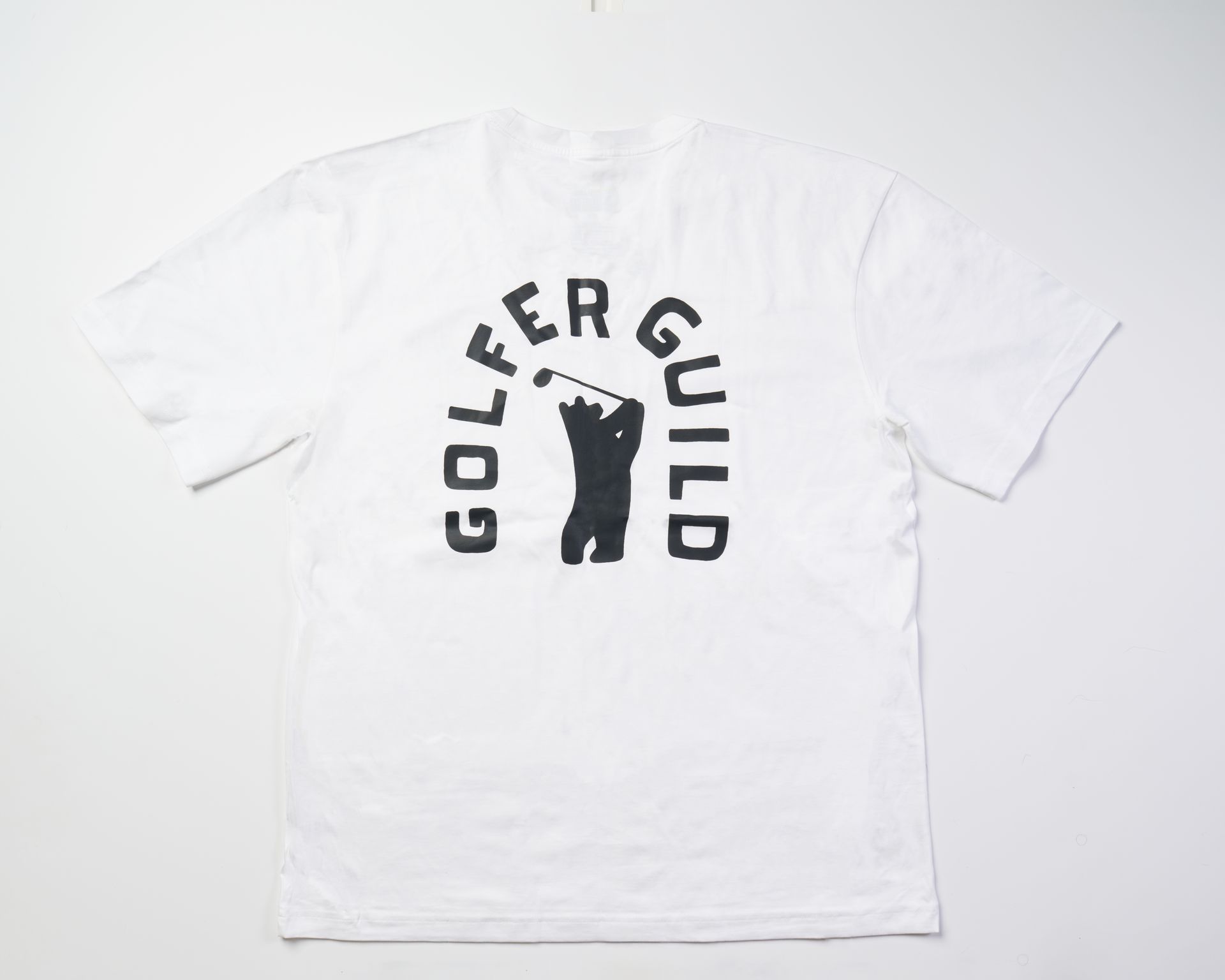 Golfer Guild SUPIMA® Bear Drive tee featuring golfing animal bear artwork by Jonas Claesson.