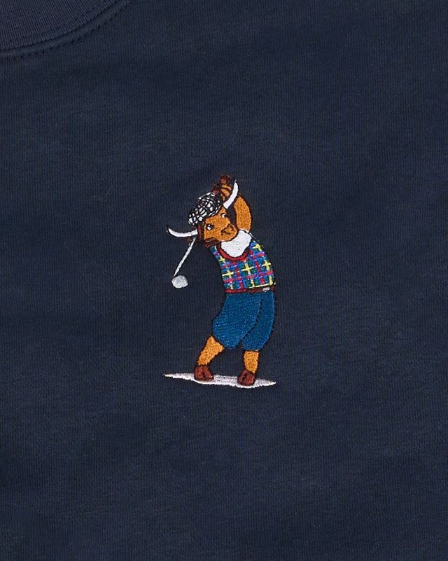 The Coziest Sweater in Golf (Navy Tartan Swinger)