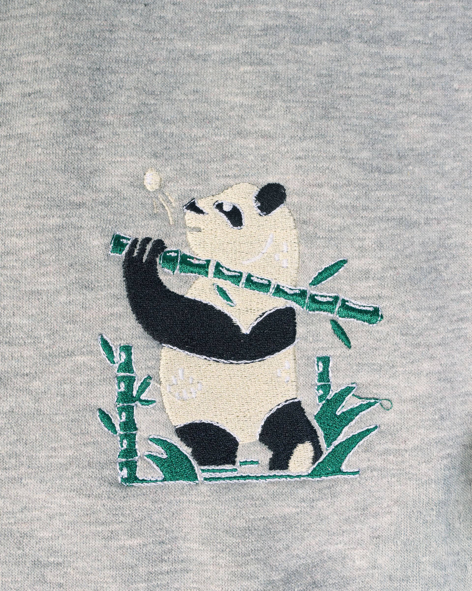 Golfer Guild Coziest Sweater featuring Zaine Vaun panda golfing animal artwork in soft cotton fleece
