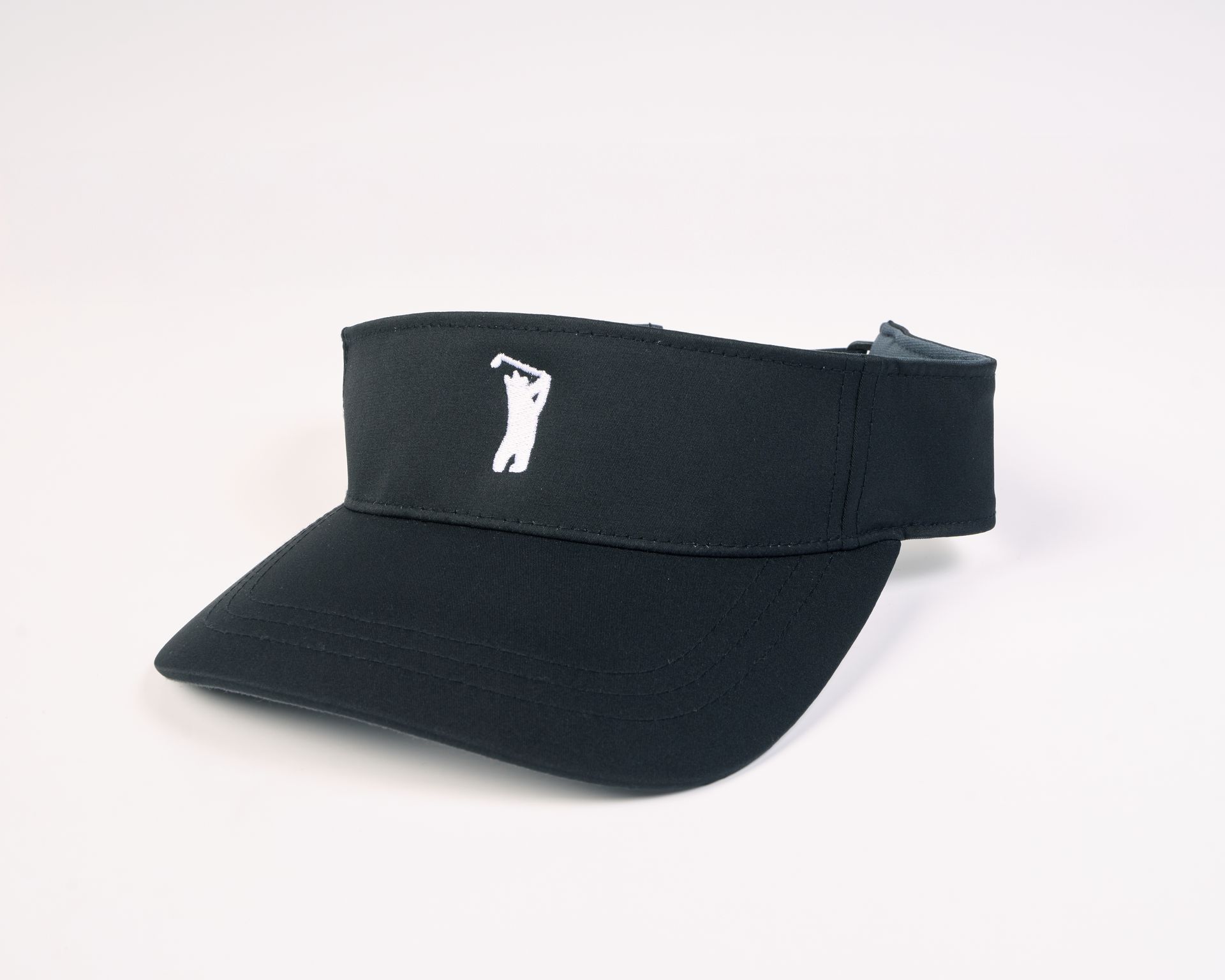 Golfer Guild Bear Drive Performance Visor with golfing animal bear logo by Jonas Claesson.