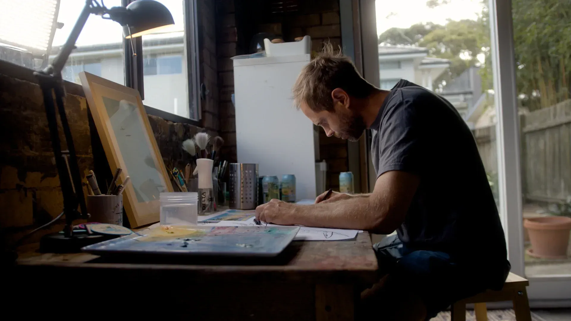 Golfer Guild artist - Jonas Claesson at work