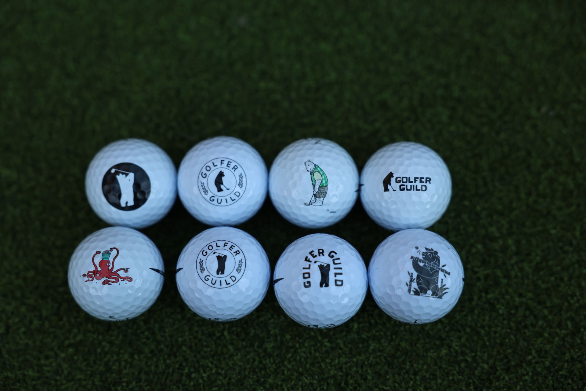 Golfer Guild surprise mystery item — random golf accessory or collectible. Lots of golfing animals