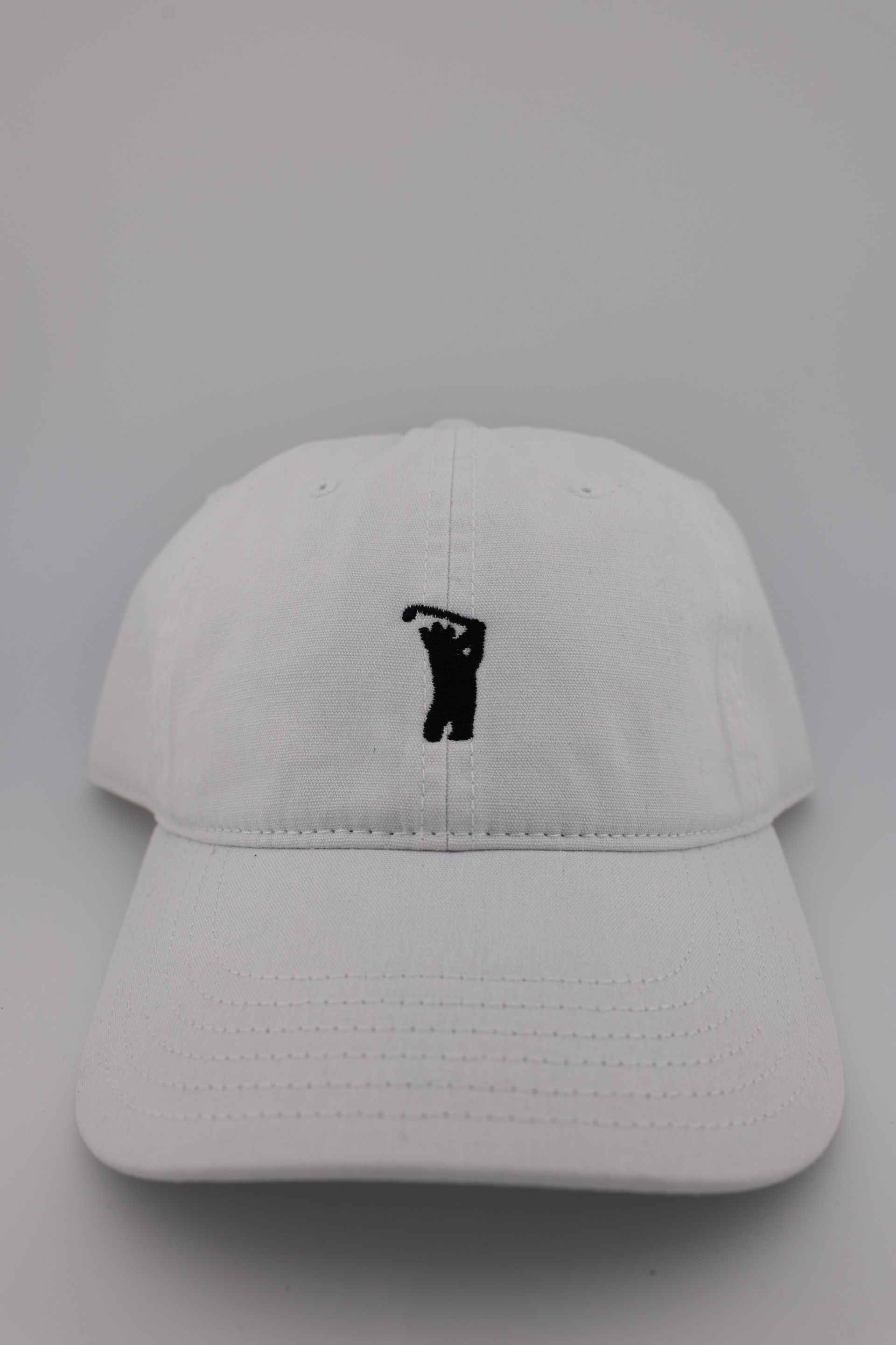 Golfer Guild Bear Drive Recycled Cotton Canvas Cap with golfing animal bear art by Jonas Claesson.