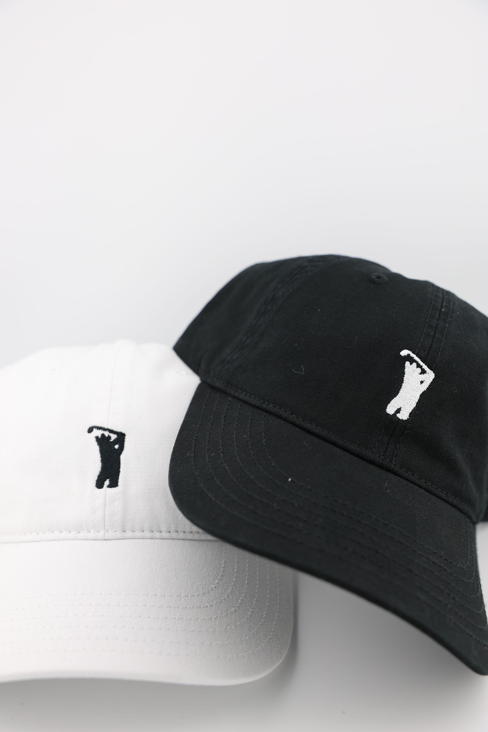 Golfer Guild Bear Drive Recycled Cotton Canvas Cap with golfing animal bear art by Jonas Claesson.