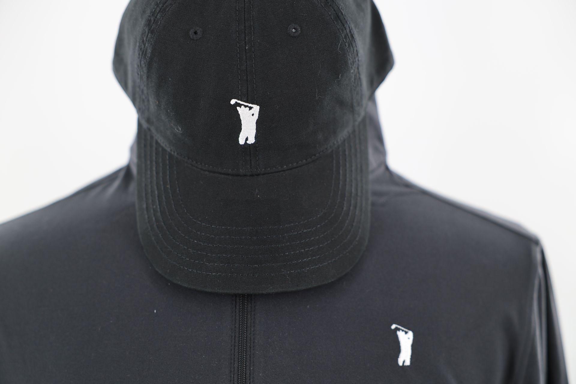 Golfer Guild Bear Drive Recycled Cotton Canvas Cap with golfing animal bear art by Jonas Claesson.