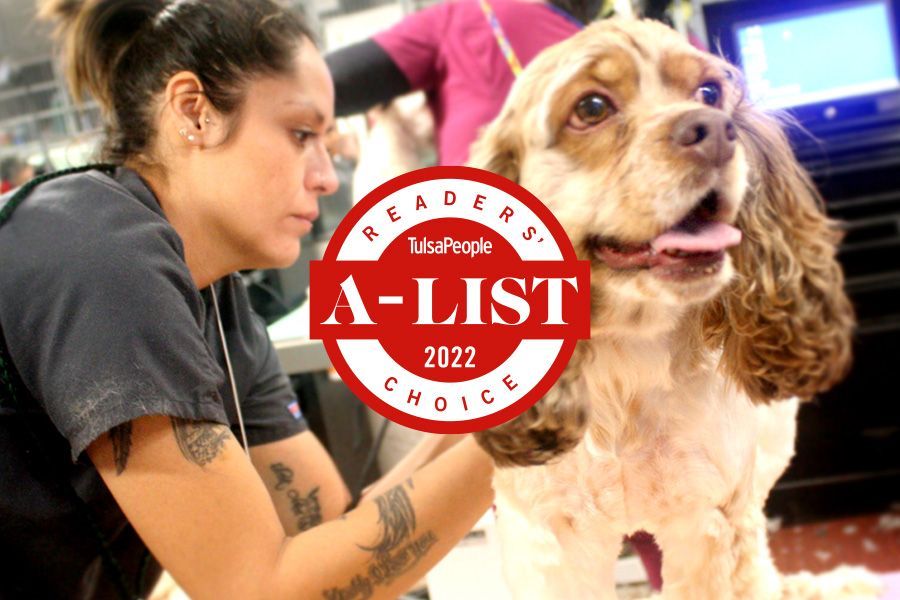 Muddy Paws groomer and furry friend: winner of TulsaPeople's A-List Readers Choice Awards 2022