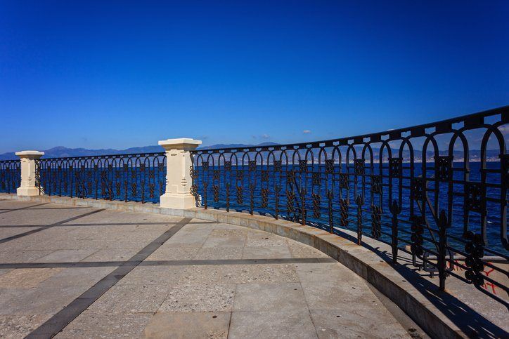 ringhiera terrazzo panoramico in ferro