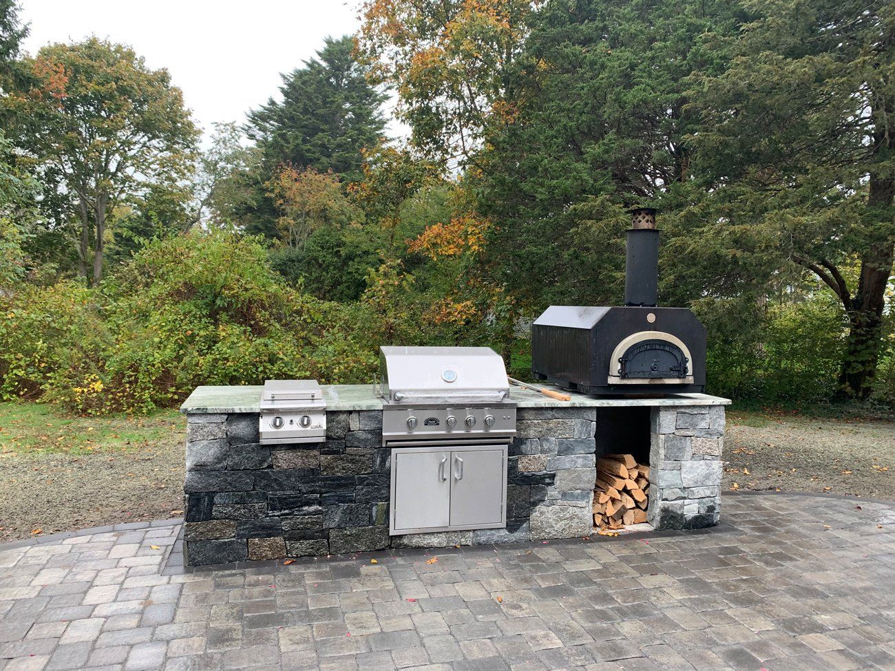Wood Fired Brick Oven and Smoker 2 — Cape Cod, MA — MBR Landscaping