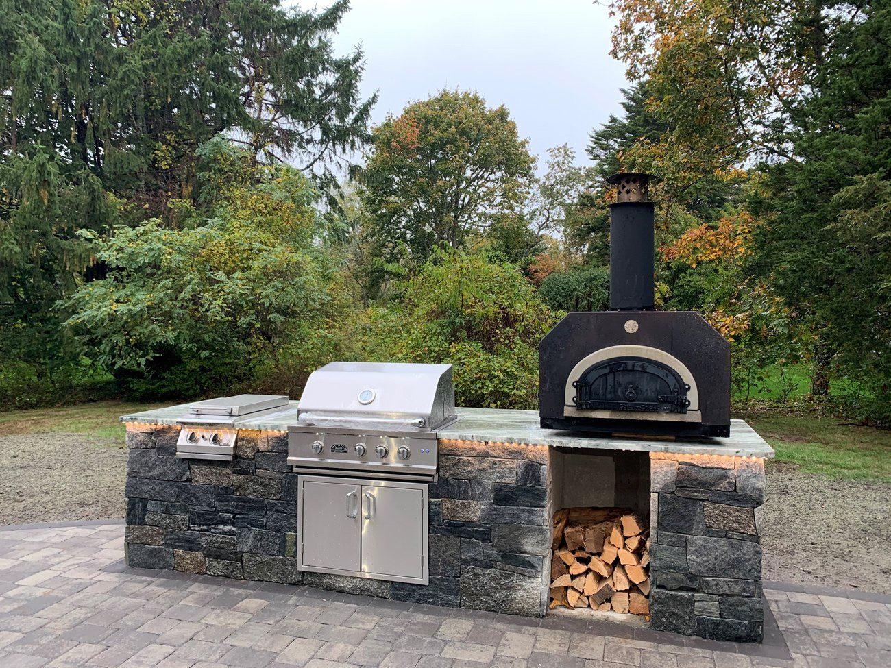 Wood Fired Brick Oven and Smoker 3 — Cape Cod, MA — MBR Landscaping