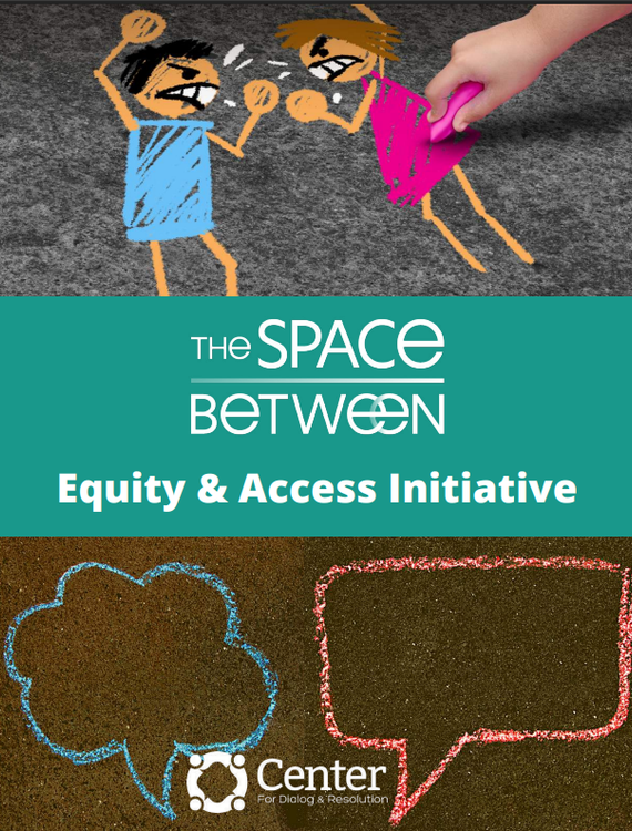 A poster for the space between equity and access initiative