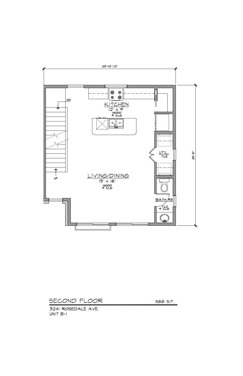 B-1 Second Floor Floor Plan