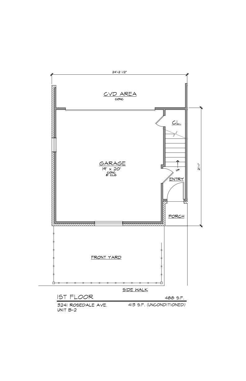 B-2 First Floor Floor Plan