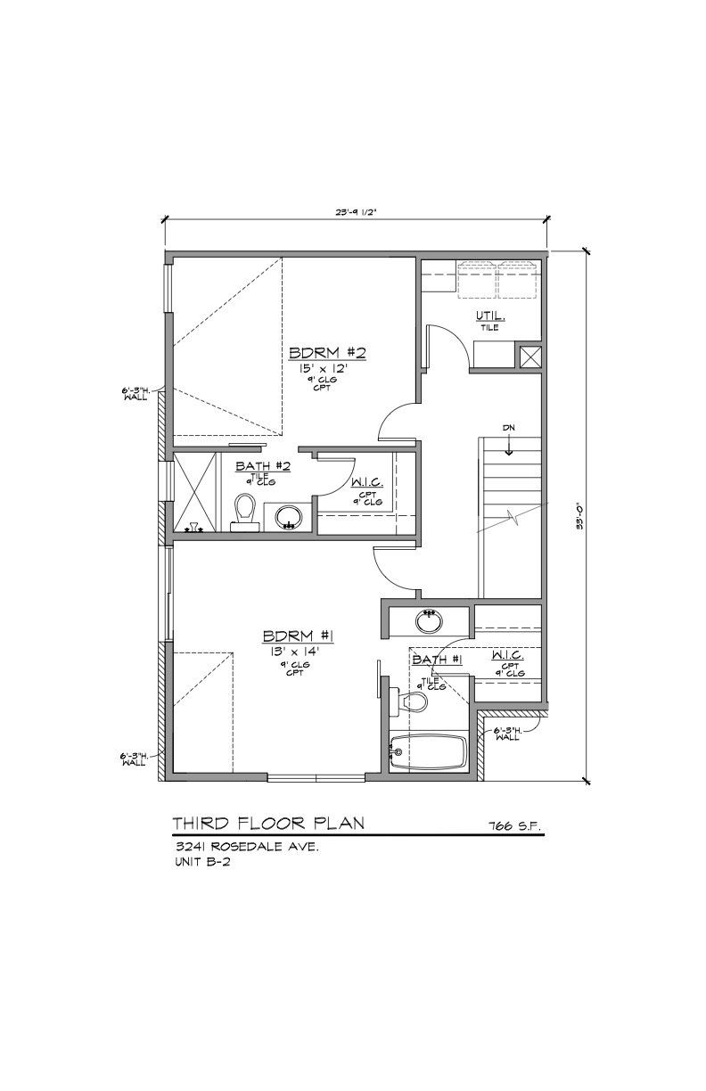 B-2 Third Floor Floor Plan