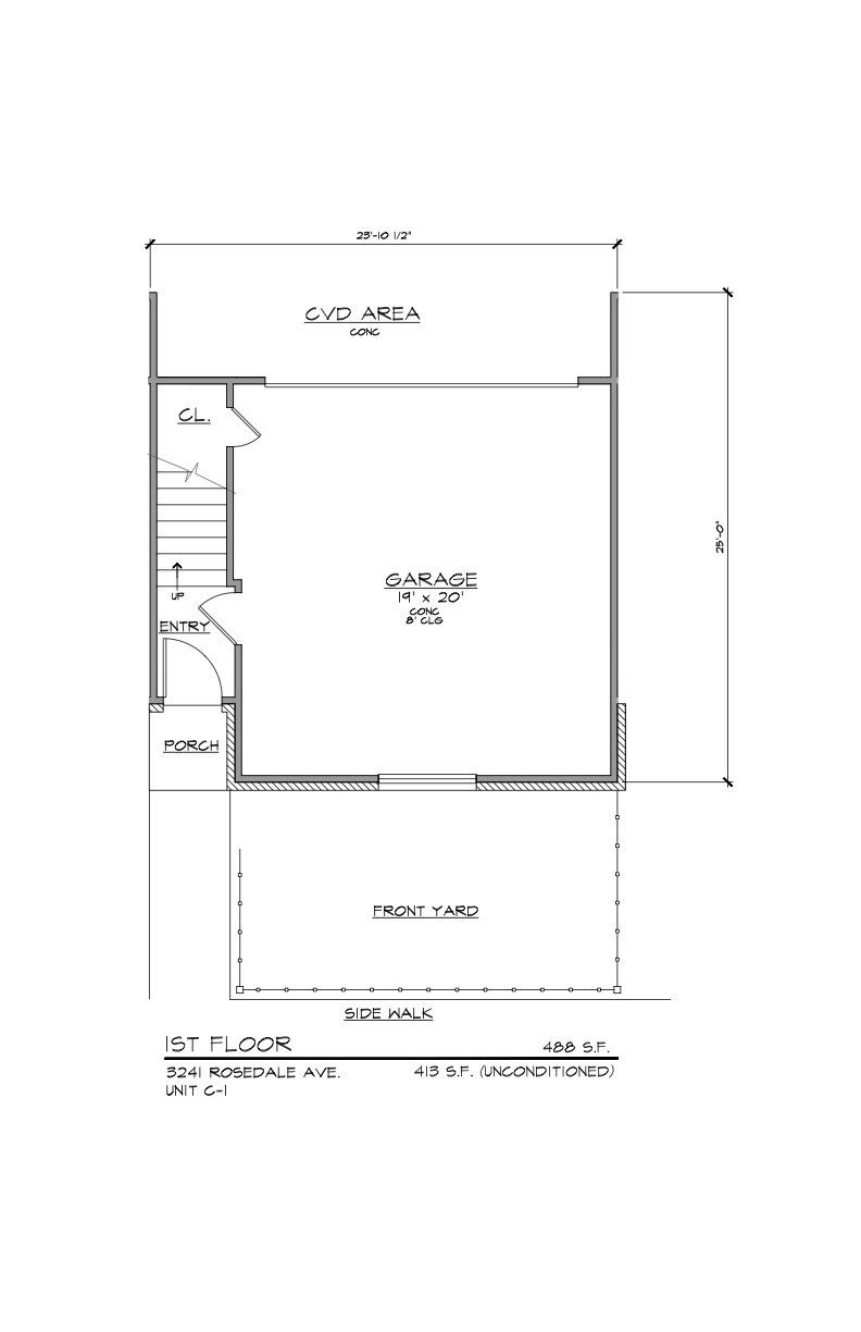 C-1 First Floor Floor Plan