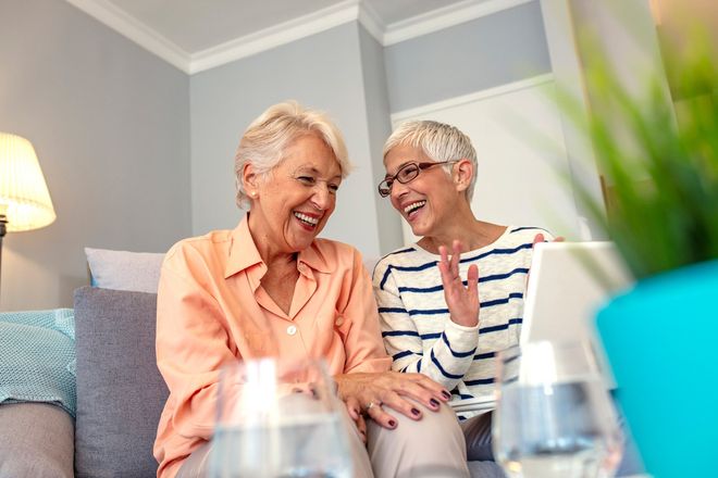 Senior Women Talking — Los Angeles, CA — My Reverse Mortgage Assistant