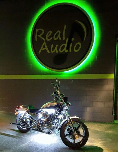 Motorcycle At Real Audio — Erie, PA — Real Audio LLC
