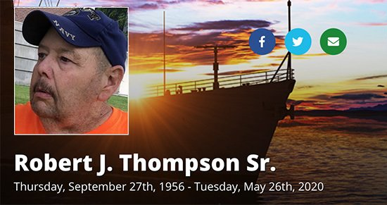 Robert Thompson, Sr. Military Funeral Service