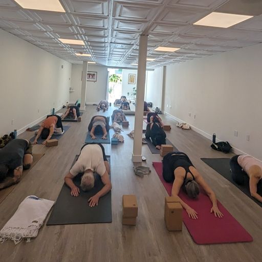 Liz's restorative yoga class at Laguna Beach Yoga