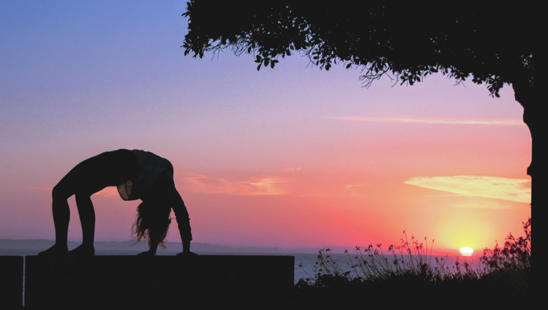 Sunset Wheel Pose