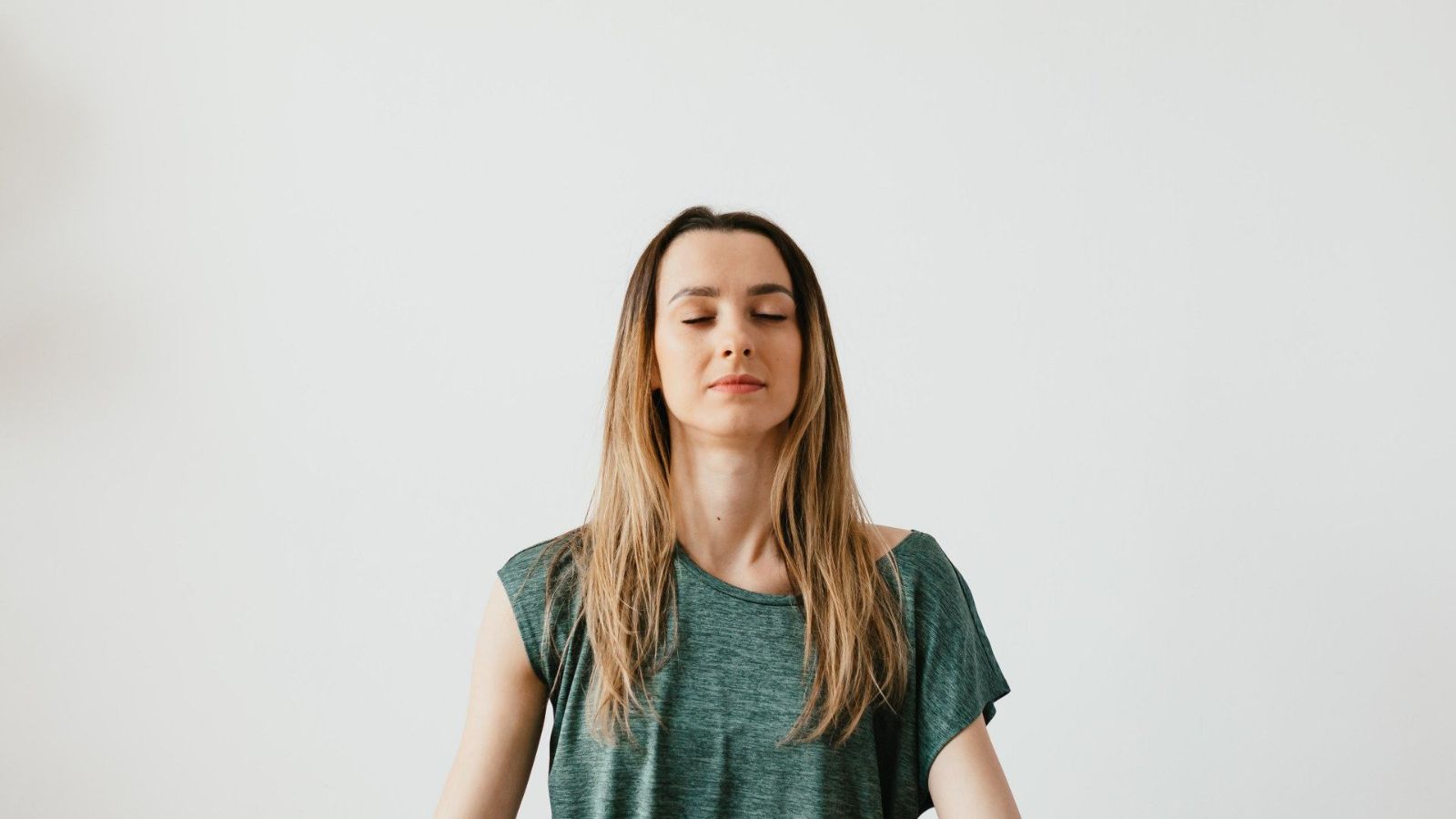 Woman practicing meditation