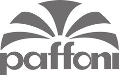 Logo grigio per Paffoni, con la parola 