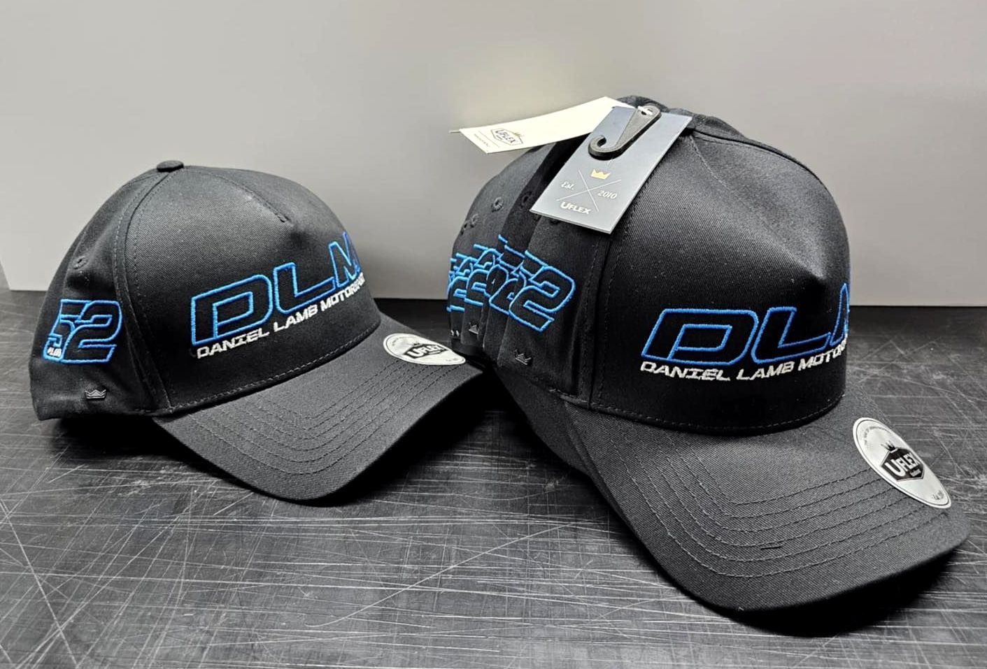 DL caps embroidery