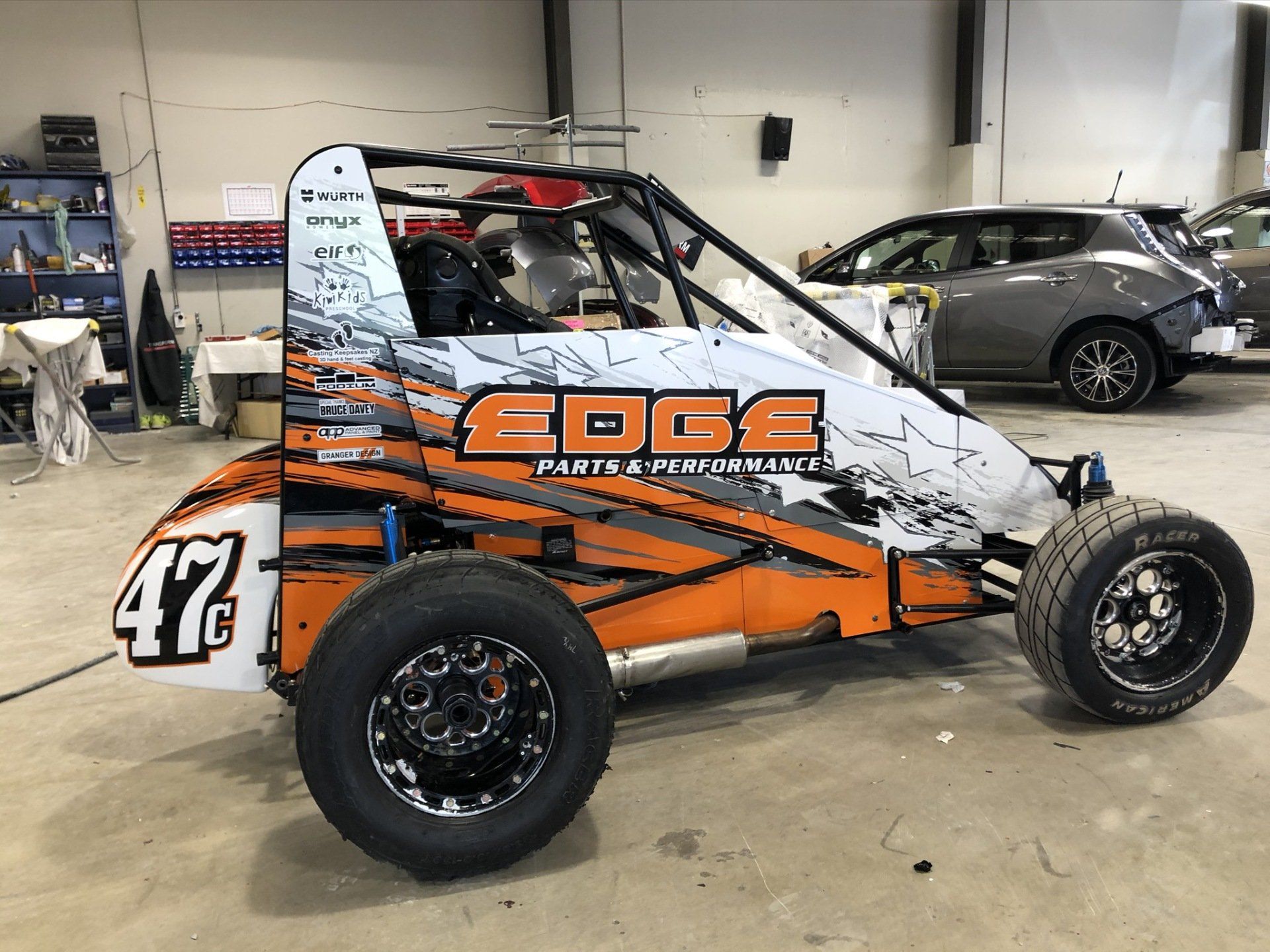 Transform Graphics racecar signage