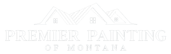 A white logo with a line drawing of three house roofs above the text 