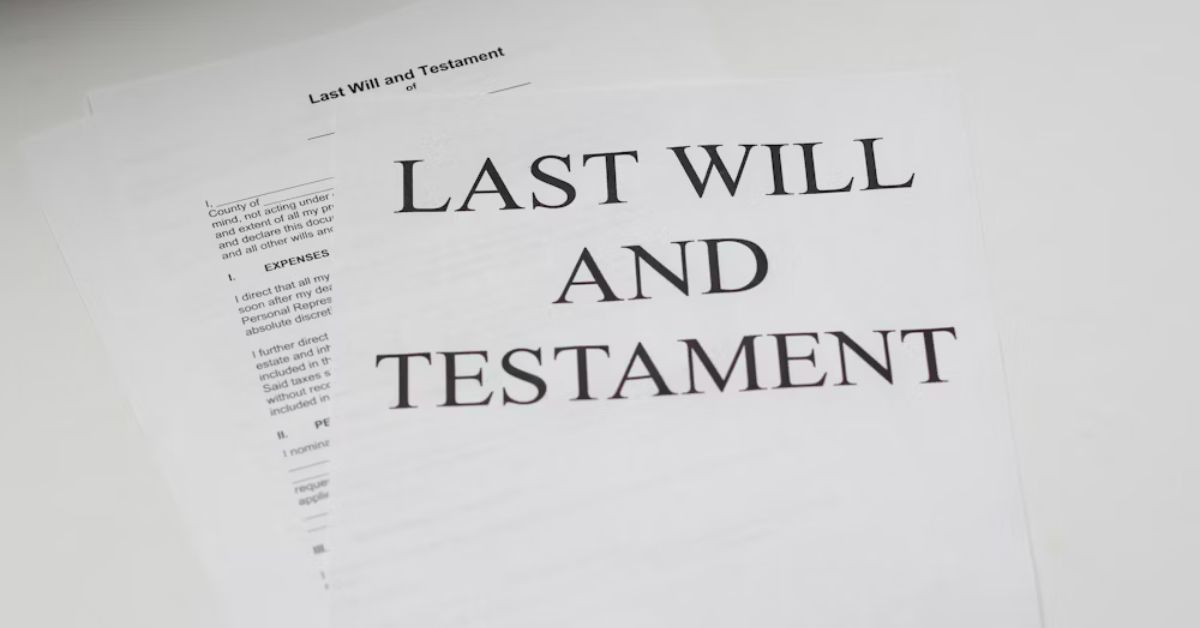 last will and testament white printer paper