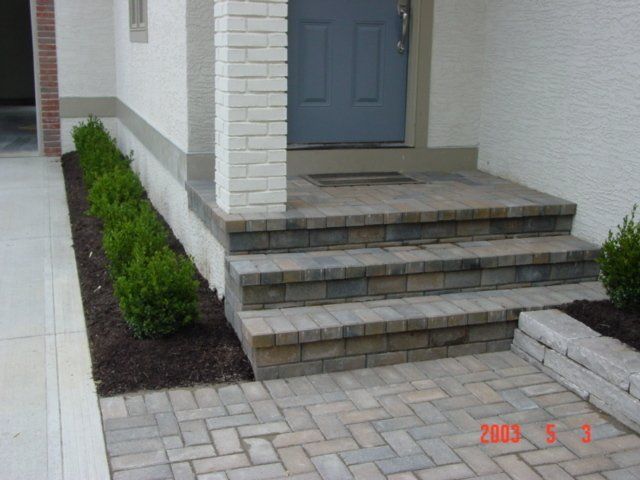Bricks on Stairs — Columbus, OH — Scioto Landscaping