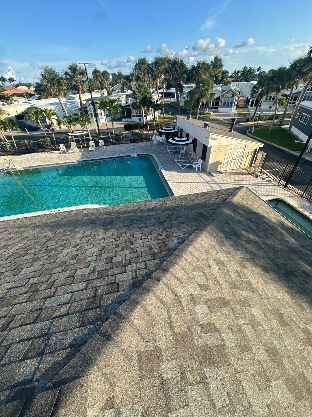 Pool house new roof