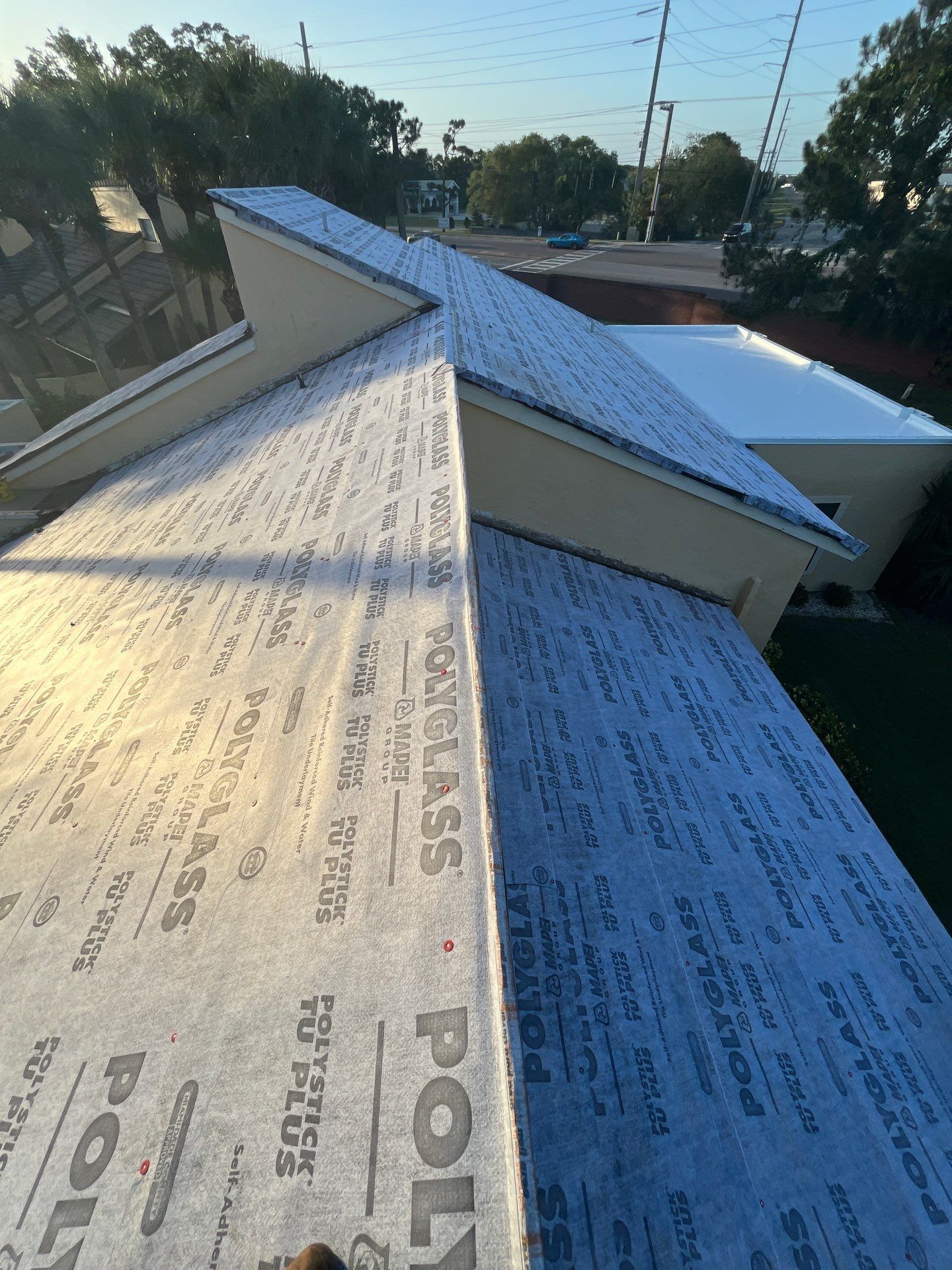 Midway point of a new tile install