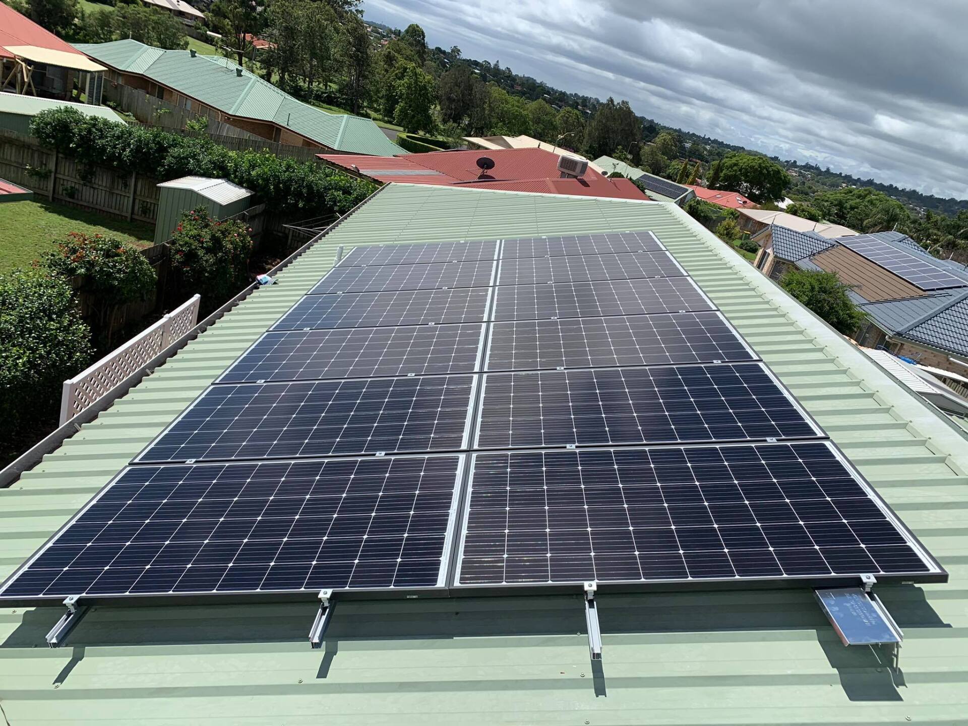 Solar Panel in Green Roof — Electrical & Solar in Toowoomba, QLD