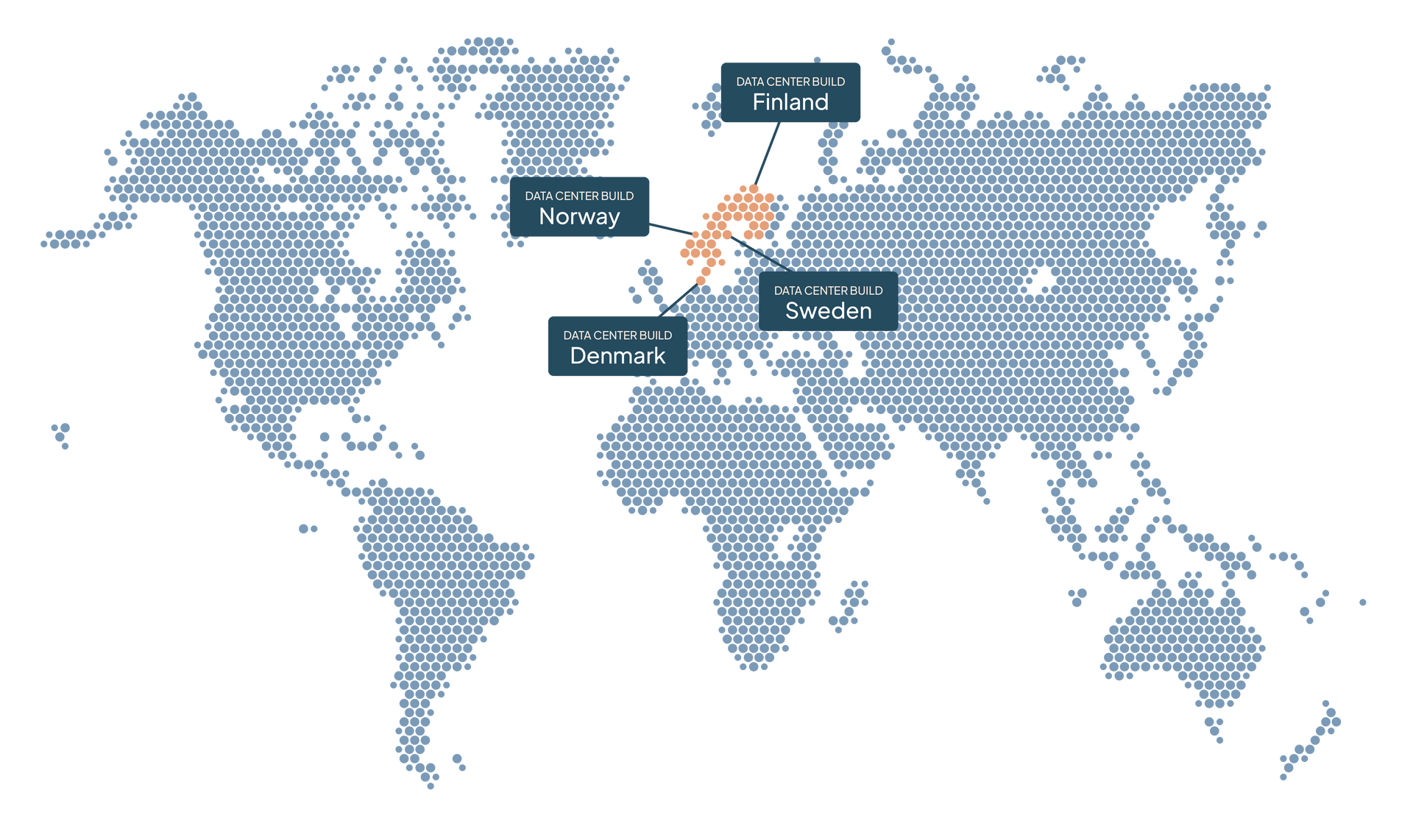 World map highlighting locations: Netherlands, Sweden, Germany, and Great Britain.