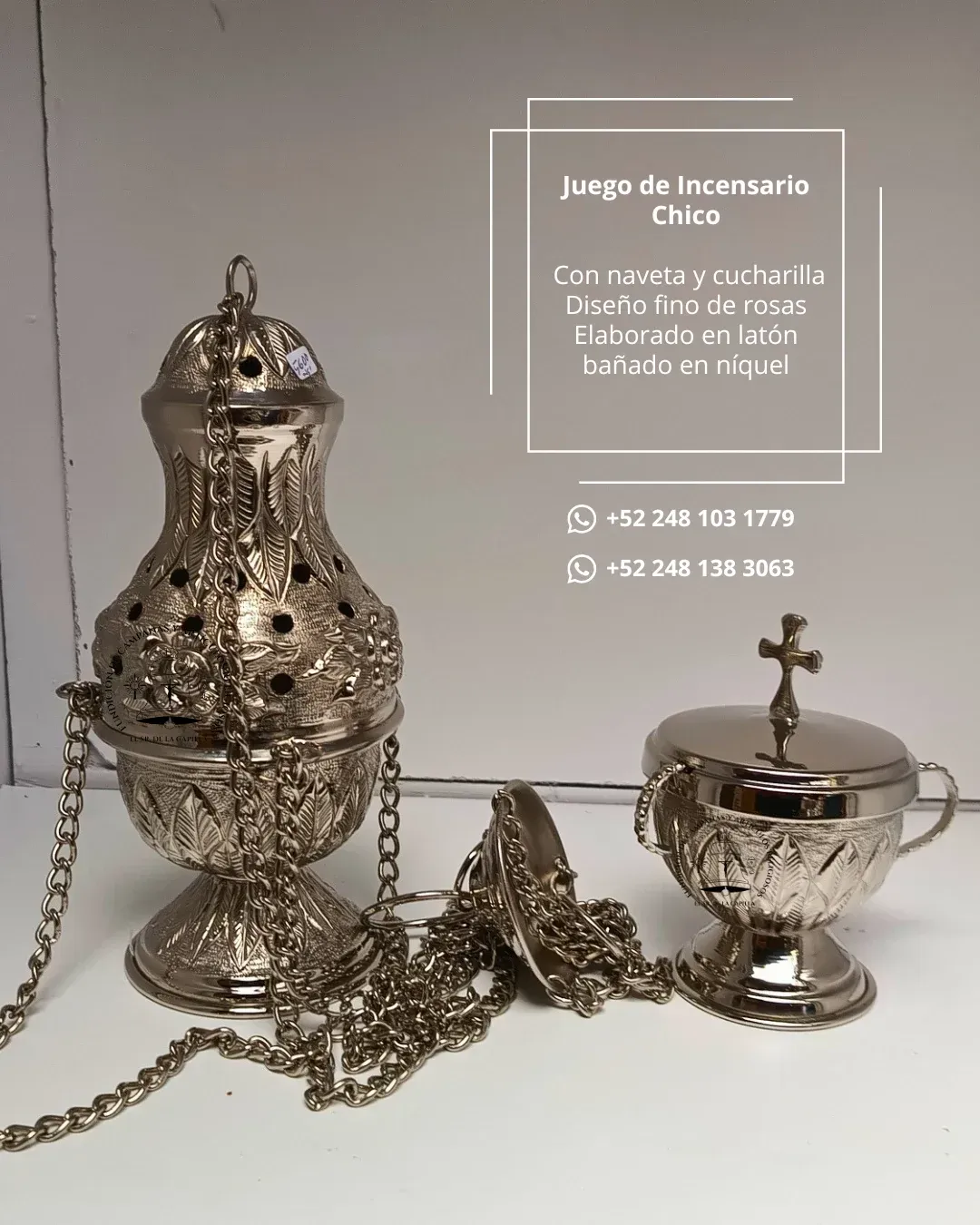 Juego de incensario modelo chico