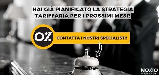 Una pubblicità per Nozio. Il testo recita 