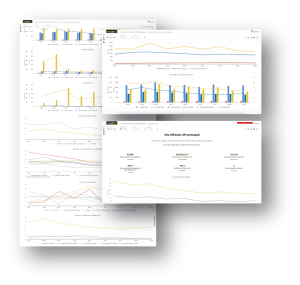Dashboard della business intelligence per hotel Nozio Wolf
