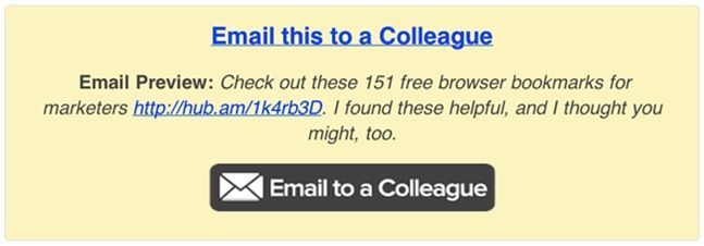 Anteprima via email: condividi i segnalibri con un collega. Pulsante per inviare l'anteprima via email a un collega.