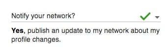 Opzione di notifica: