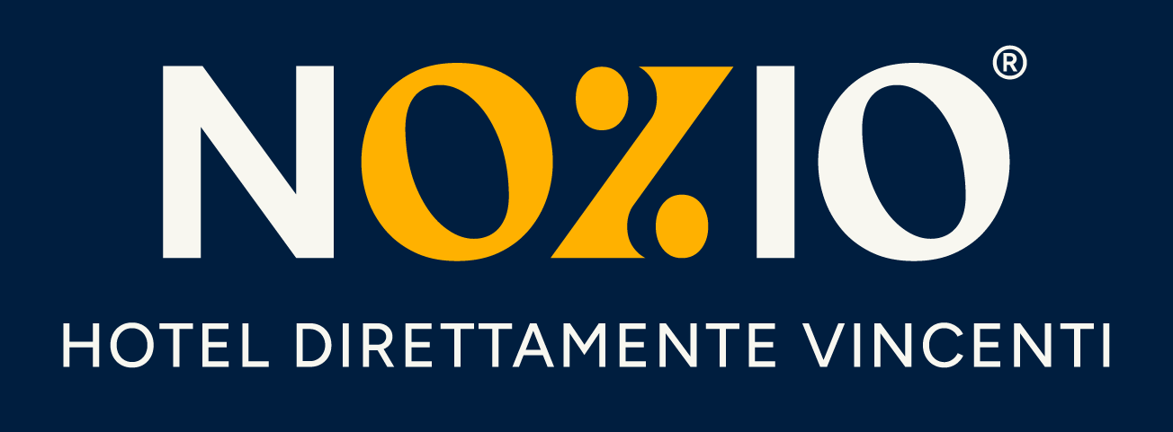 Nuovo logo Nozio.biz 2025 con payoff – piattaforma per albergatori