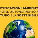 Sfondo giallo, globo terrestre, testo in italiano: 