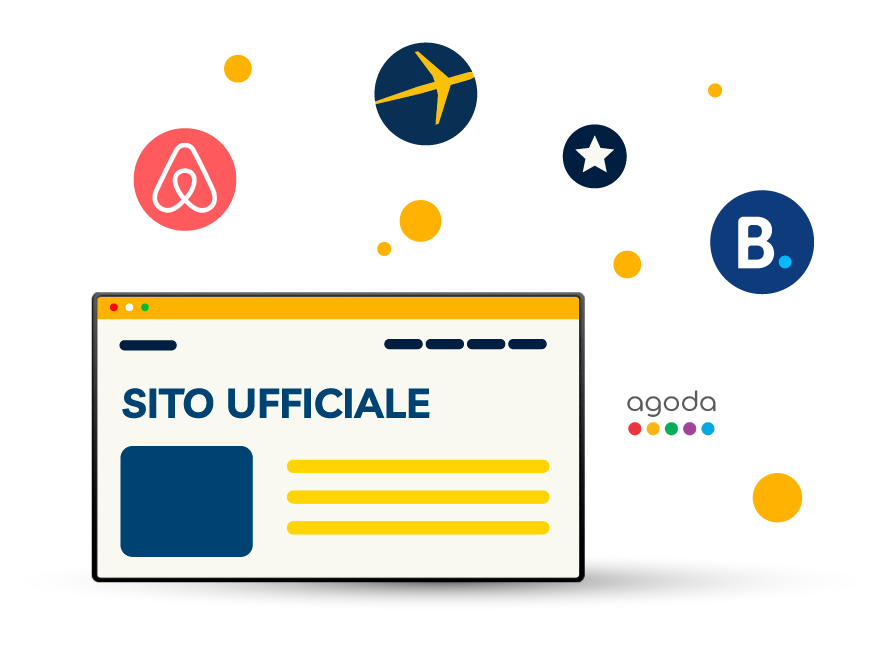 Sito web con testo