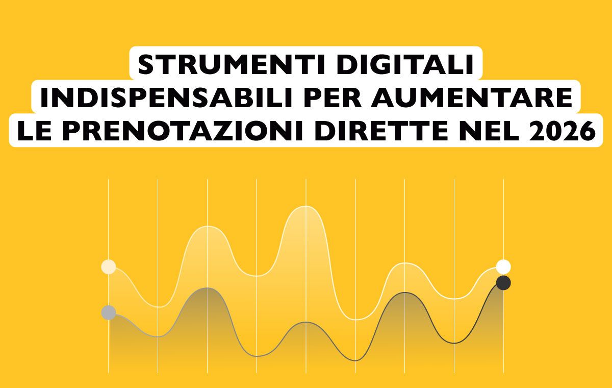 Grafico giallo con testo in italiano: 