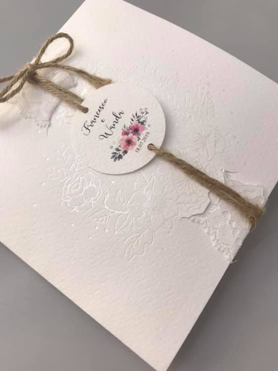 Partecipazione di matrimonio country chic