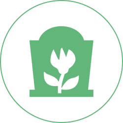 Icona addobbi floreali funebri