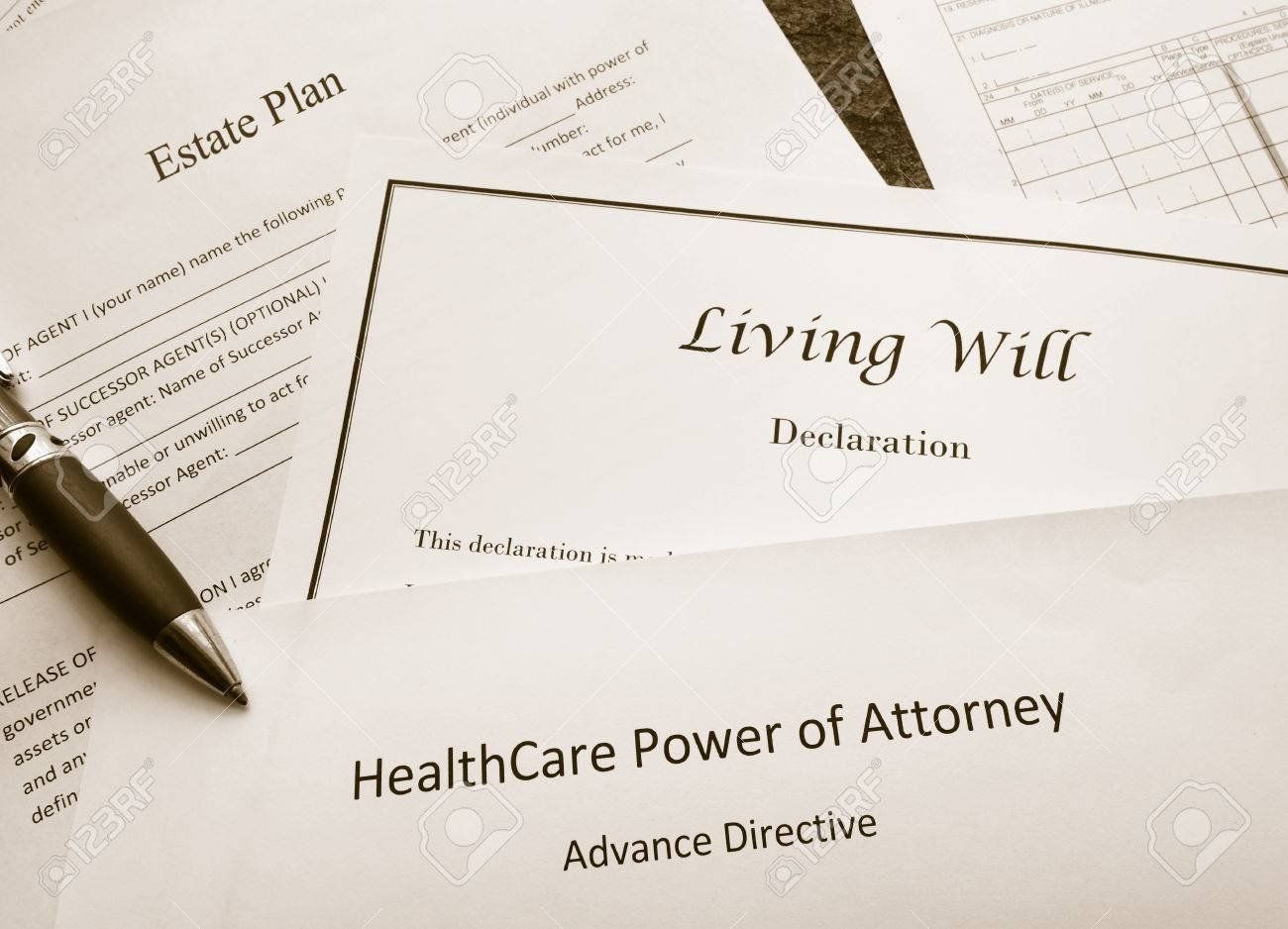 papers for healthcare power of attorney