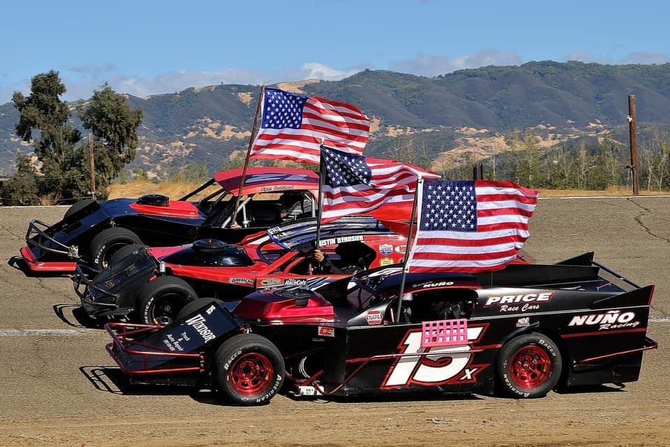 race cars with american flag | Windsor Truck and Auto