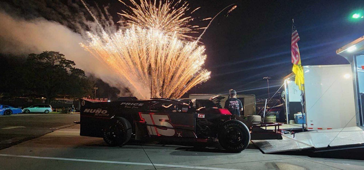 race car with fireworks | Windsor Truck and Auto